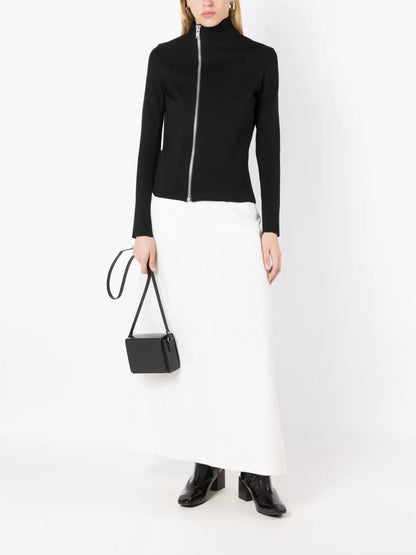 Asymmetric Zip-Up Fitted Jacket