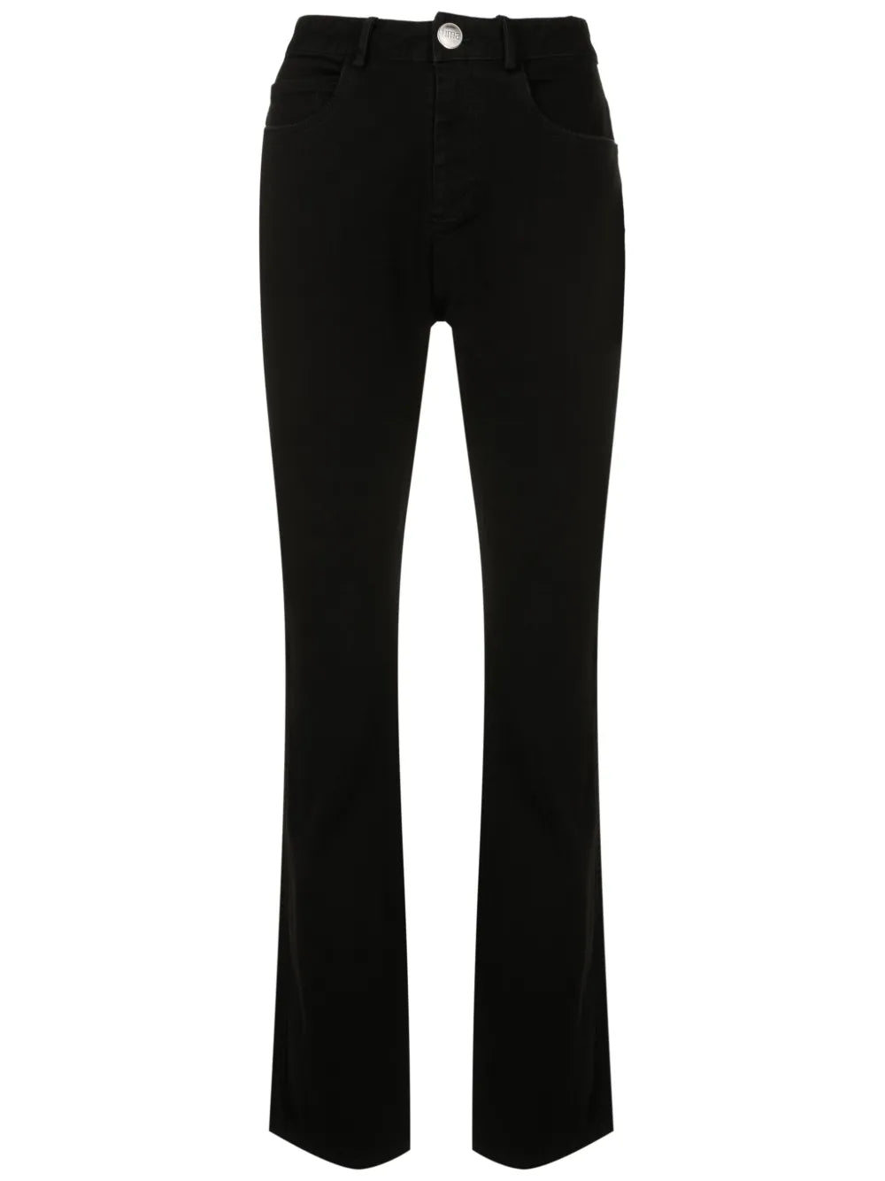 Flared-Cut Leg Trousers