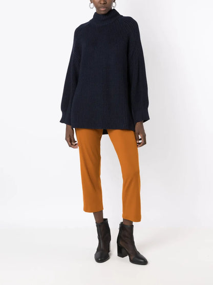 High-Waisted Cropped Trousers