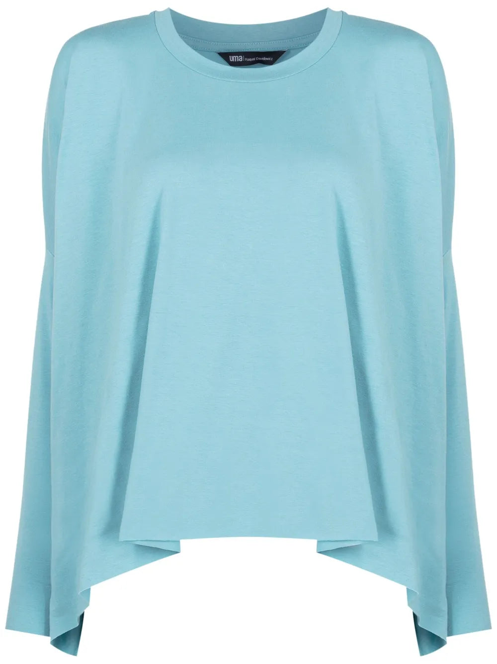 Curved-Hem Long-Sleeved Top