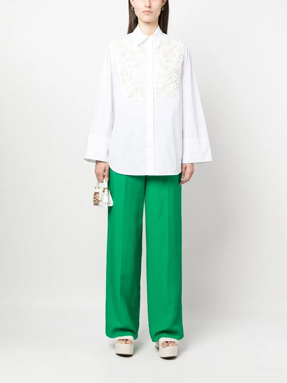 High-Rise Wide-Leg Trousers