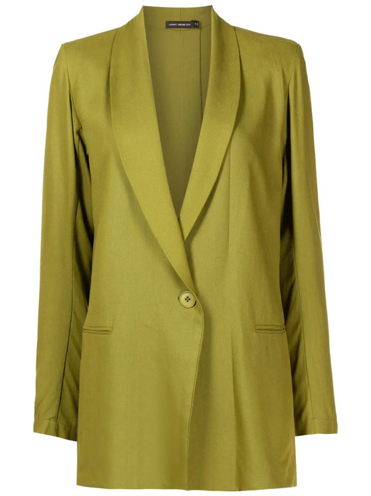 Shawl-Lapels Single-Breasted Blazer