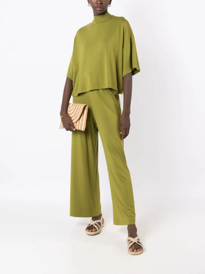 Mock-Neck Zipped T-Shirt