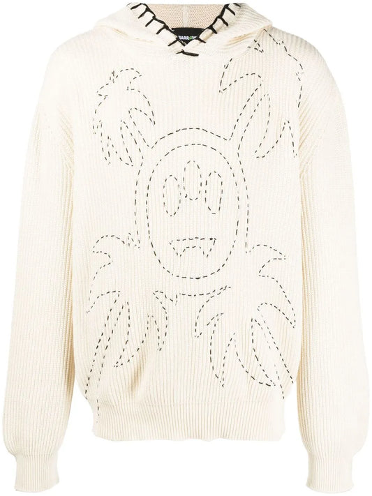 Decorative-Stitching Hoodie