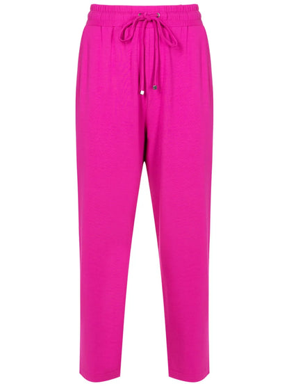 Drawstring-Waist Cropped Track Pants