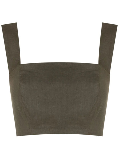 Square-Neck Cropped Top