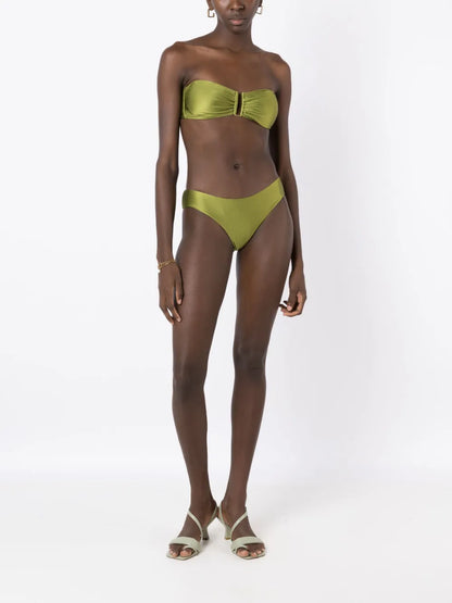 Satin-Finish Bikini Bottoms