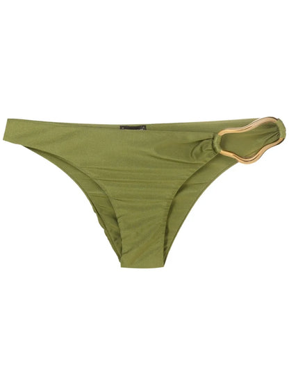 Shimmery Low-Rise Bikini Bottoms