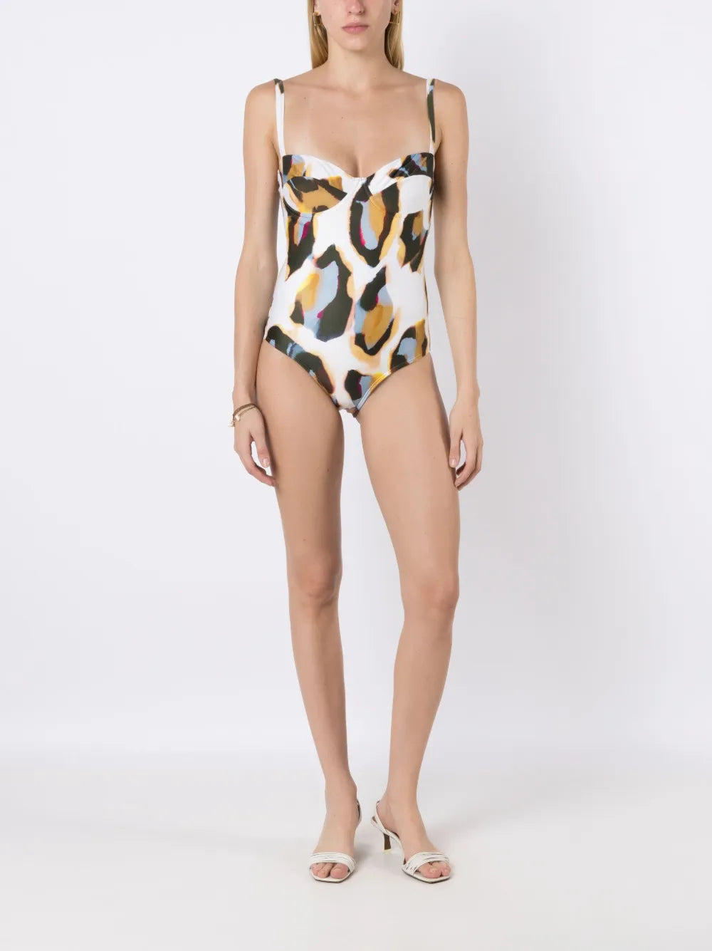 Maio Abstract-Print One-Piece