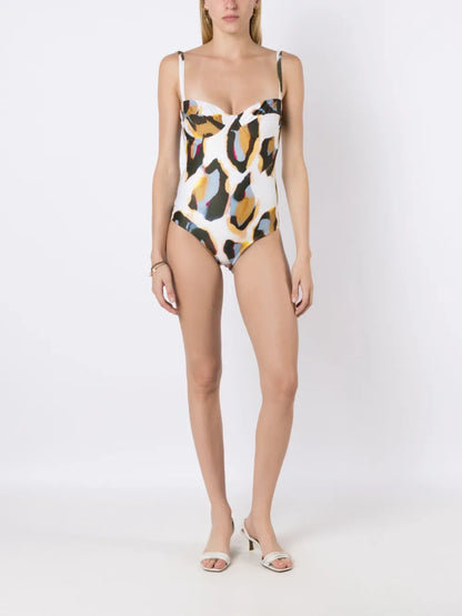 Maio Abstract-Print One-Piece