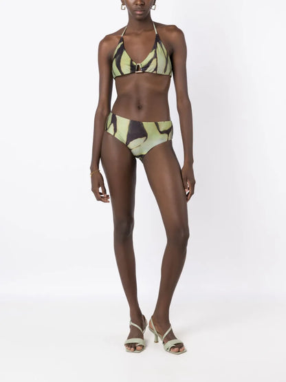 Abstract Triangle-Cup Bikini Top