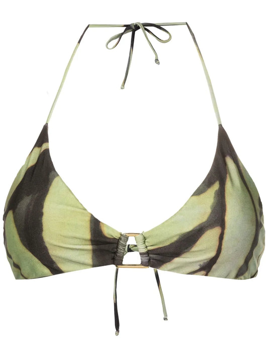 Abstract Triangle-Cup Bikini Top