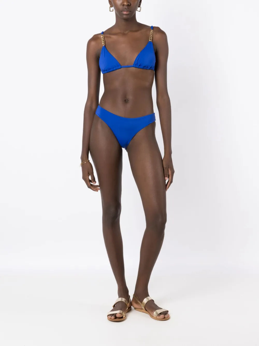 Chain-Link Triangle Bikini Top
