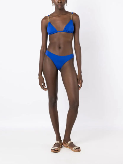 Chain-Link Triangle Bikini Top
