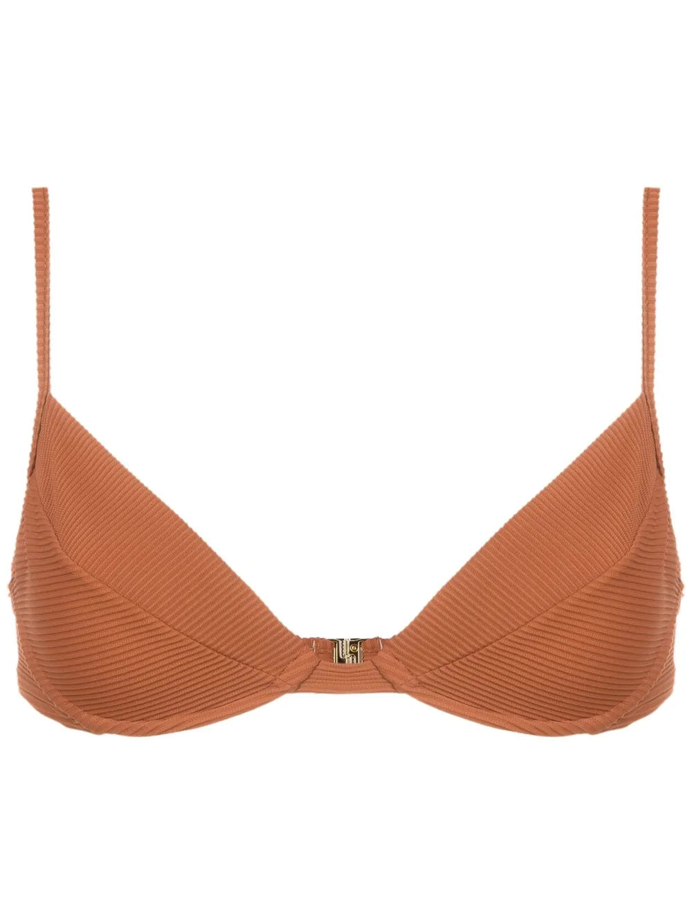 Ribbed Triangle Bikini Top