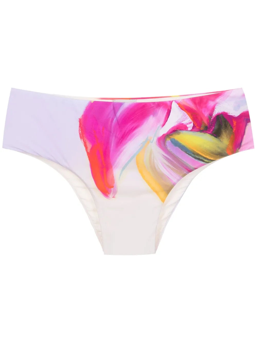 Abstract High-Rise Bikini Bottoms