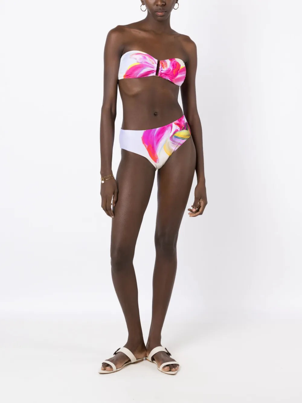 Abstract High-Rise Bikini Bottoms