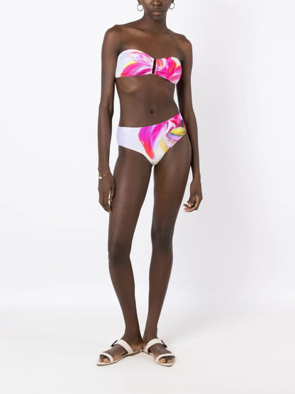 Abstract High-Rise Bikini Bottoms