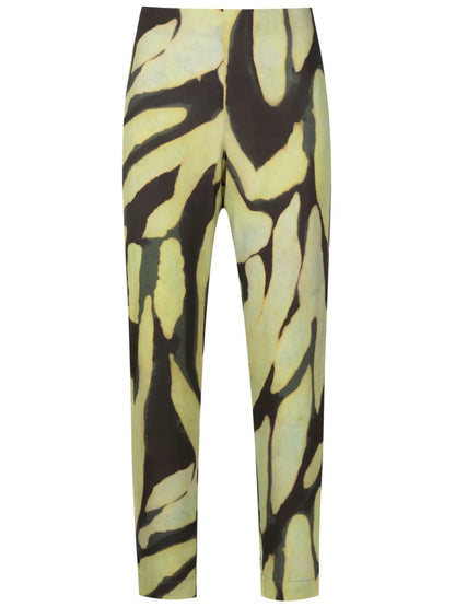 Camouflage-Print Slim-Fit Trousers
