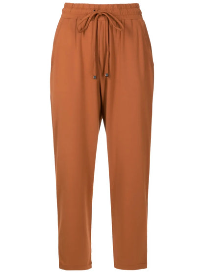 Two-Pocket Cropped Track Pants