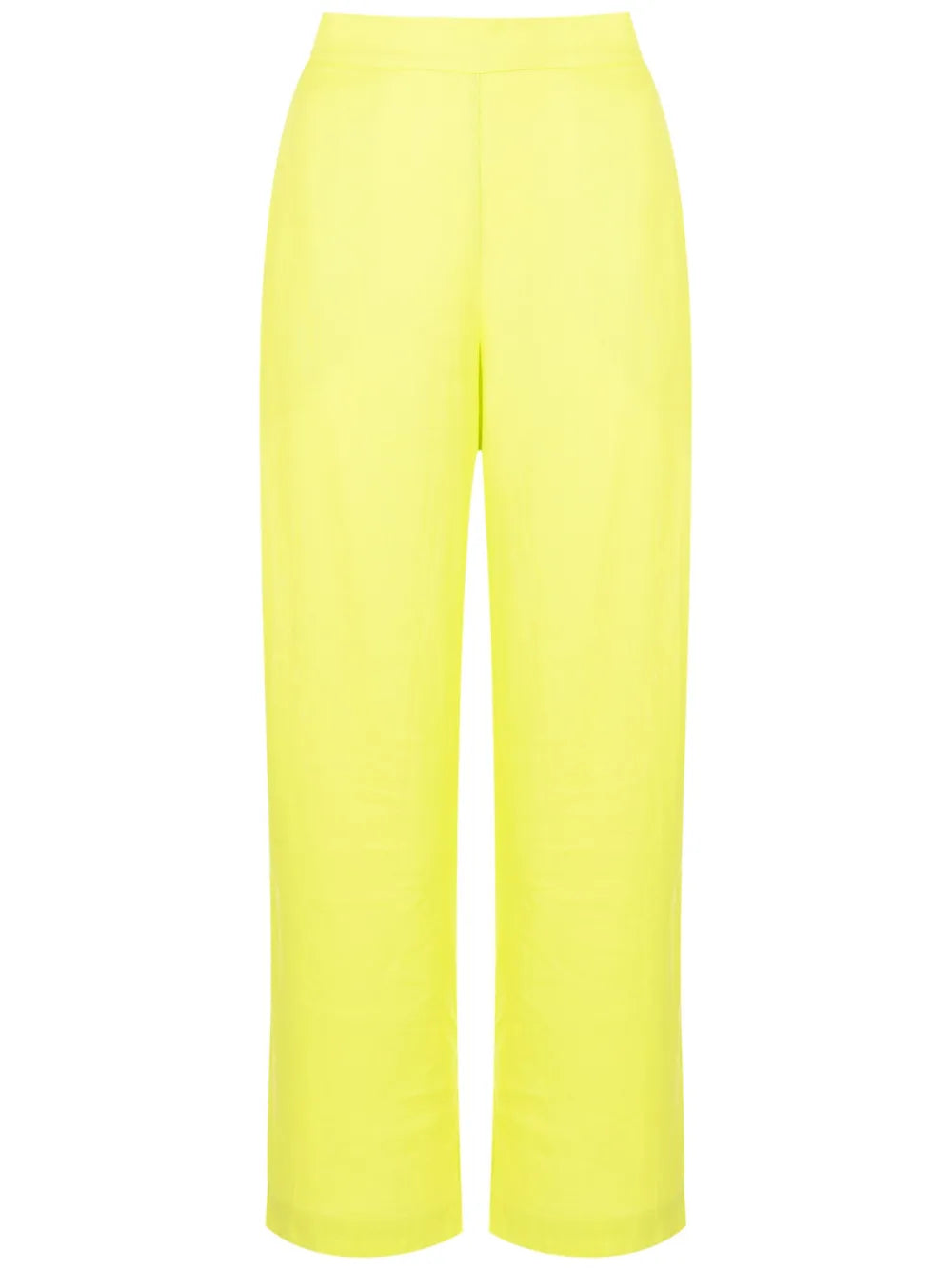 Elasticated-Waist Cropped Trousers