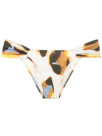 Abstract Bandeau Bikini Bottoms