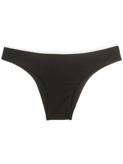 Piped-Trim Bikini Bottoms