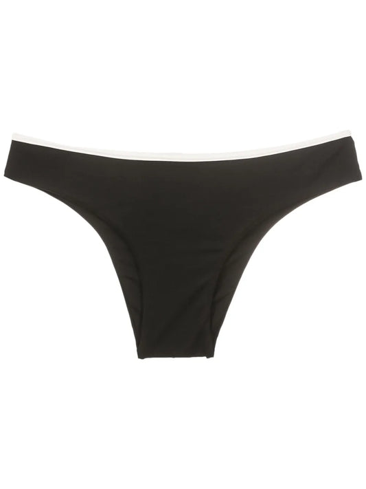 Piped-Trim Bikini Bottoms