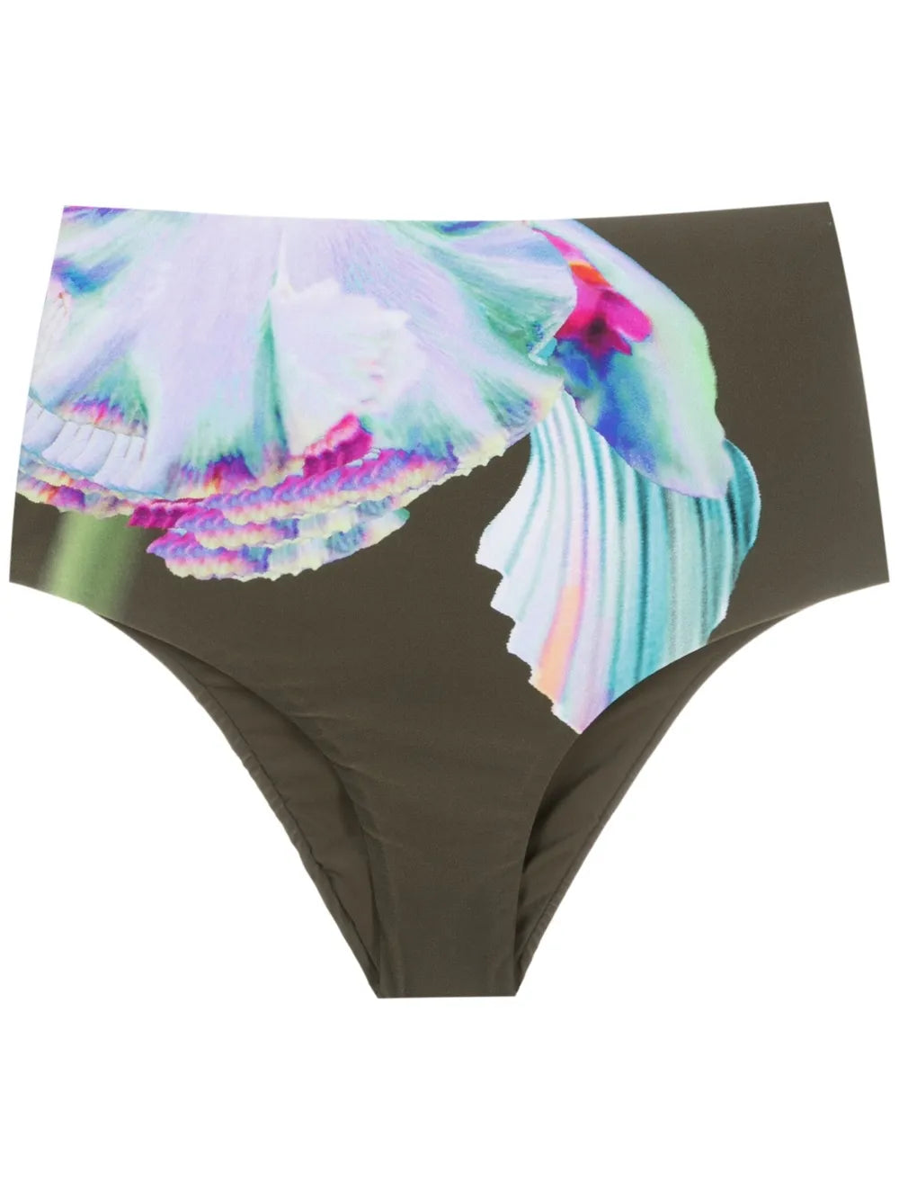 Abstract High-Rise Bikini Bottoms