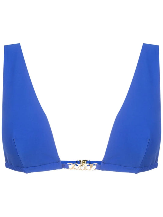 Chain-Trim Triangle Bikini Top