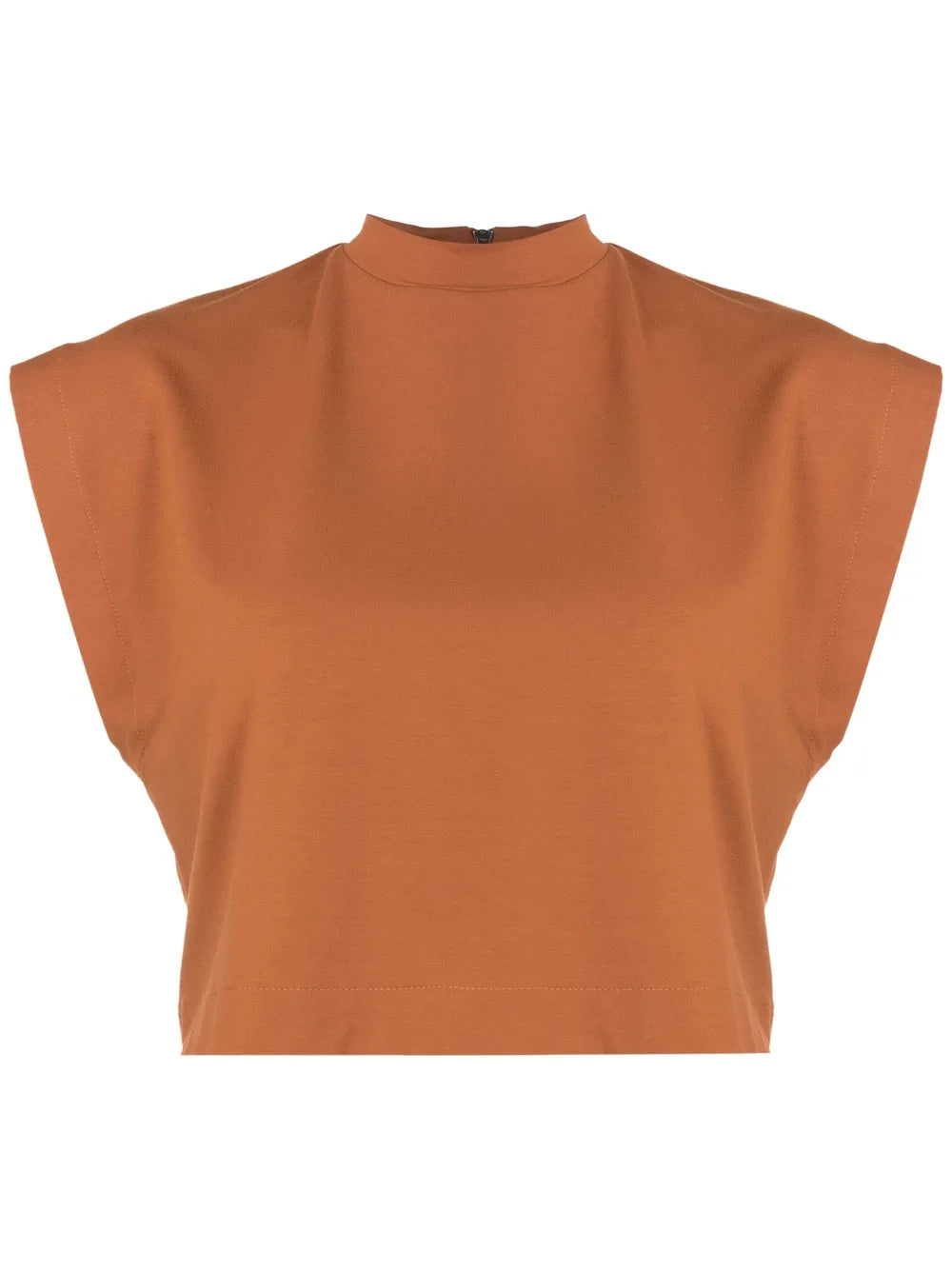 Mock-Neck Cropped Top