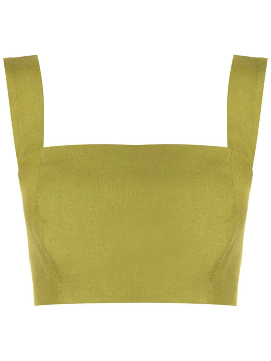 Square-Neck Cropped Top