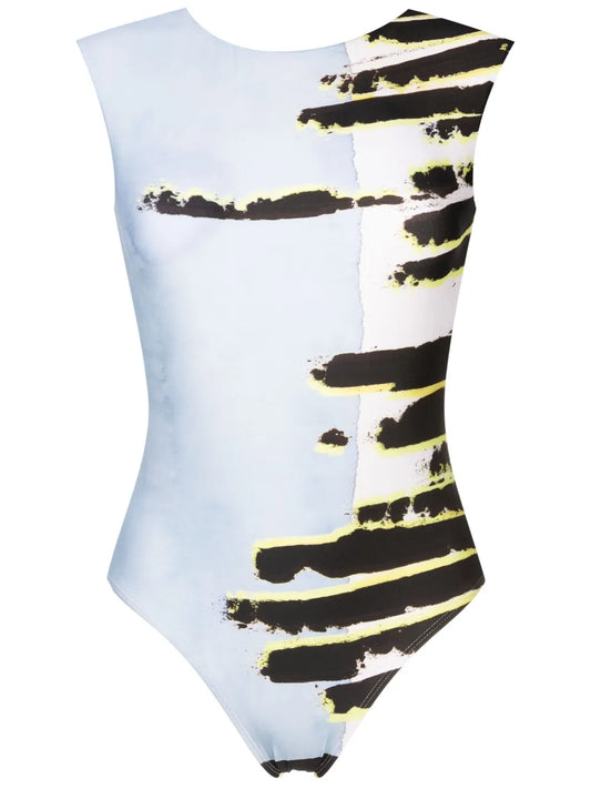 Maio Abstract-Print One-Piece