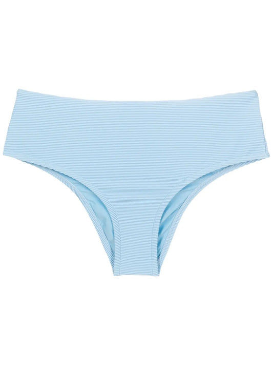 Ribbed Mid-Rise Bikini Bottoms