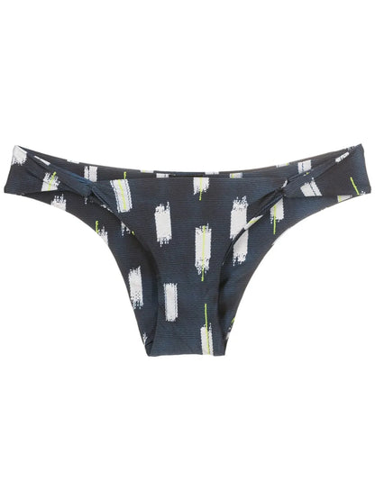 Abstract-Print Bikini Bottoms