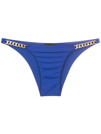 Triangle Chain-Trim Bikini Set