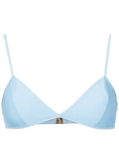 Ribbed Triangle Bikini Top