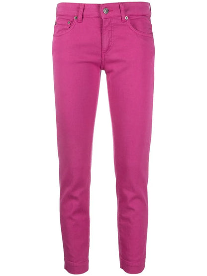 Rose Low-Rise Cropped Jeans