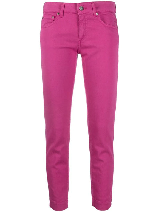 Rose Low-Rise Cropped Jeans