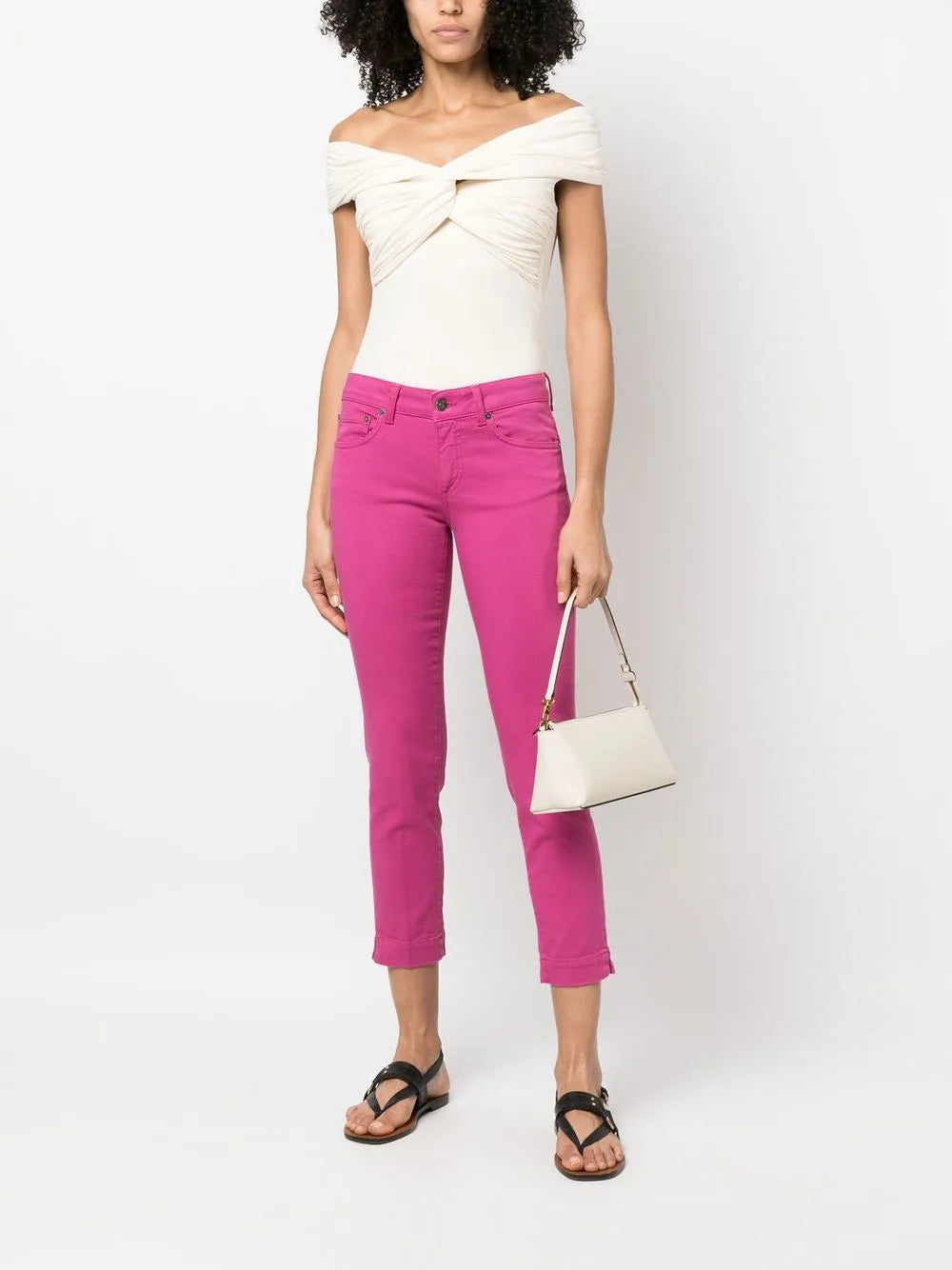 Rose Low-Rise Cropped Jeans
