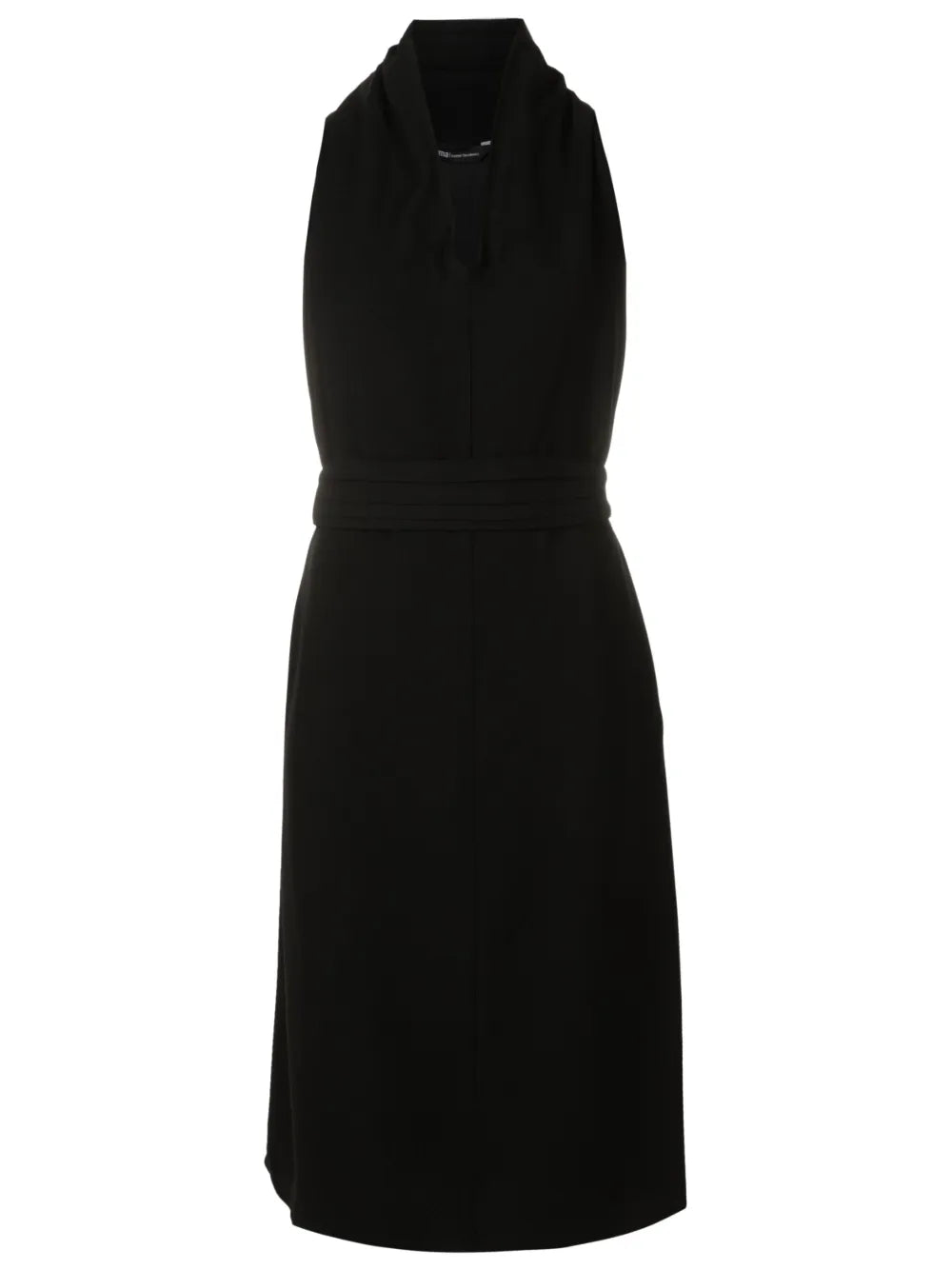 Cowl-Neck Midi Dress