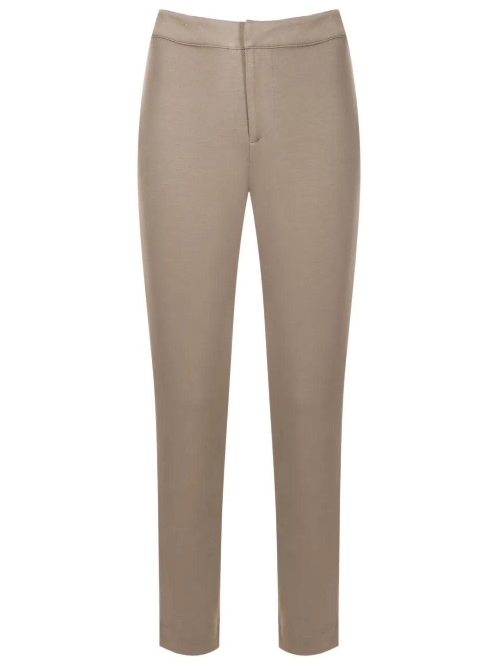 Concealed-Fastening High-Waisted Trousers