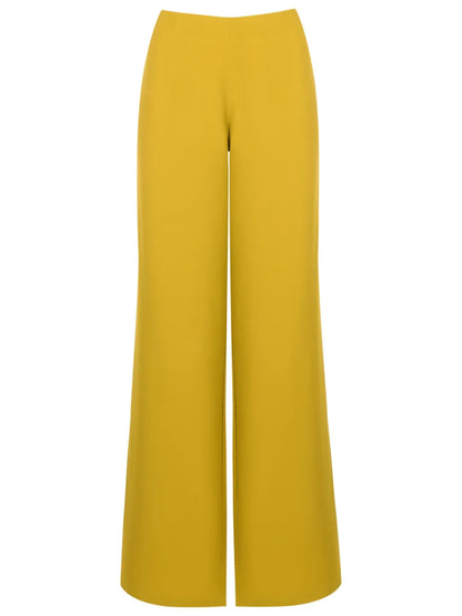 High-Waisted Flared Trousers