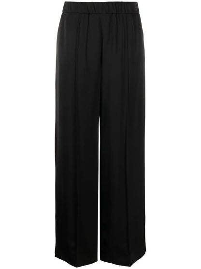 Pressed-Crease Palazzo Pants