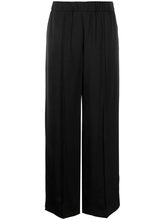 Pressed-Crease Palazzo Pants