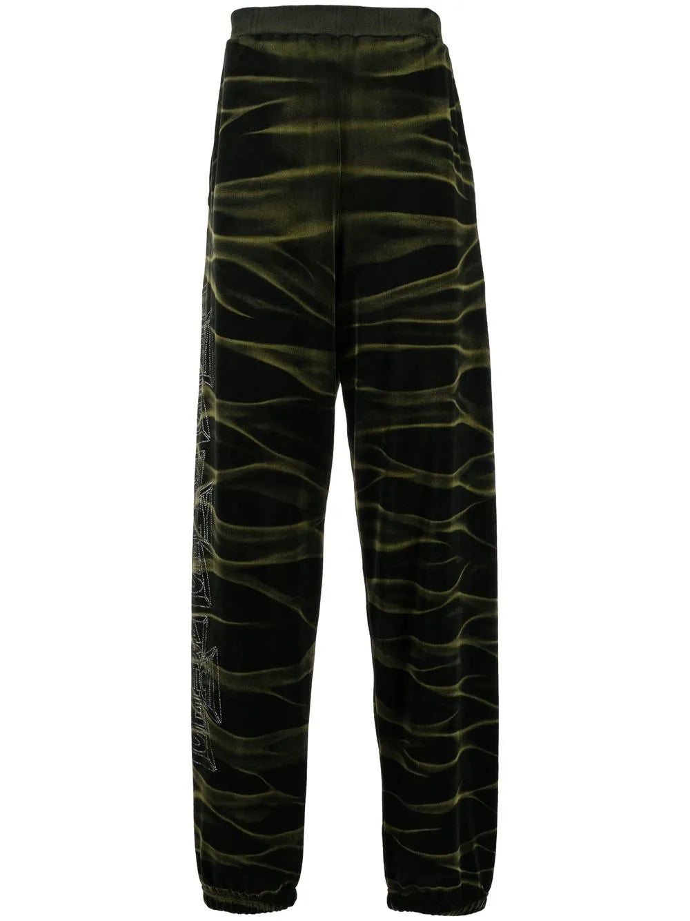 Logo-Embroidered High-Waisted Pants