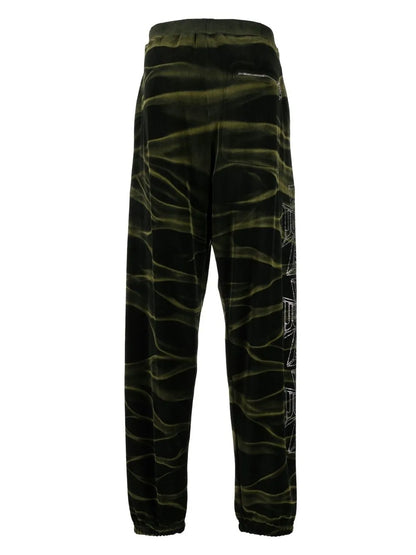 Logo-Embroidered High-Waisted Pants