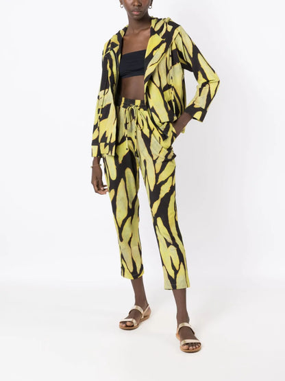 Camouflage-Print Two-Pocket Hoodie