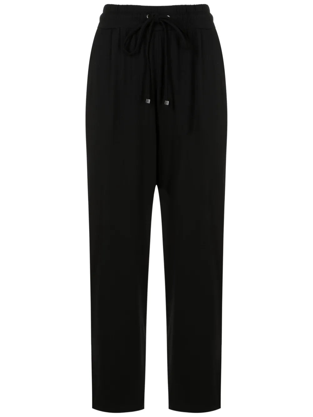 Drawstring-Waist Cropped Track Pants