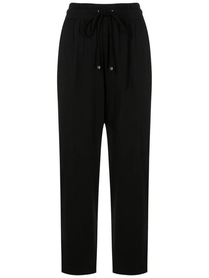 Drawstring-Waist Cropped Track Pants